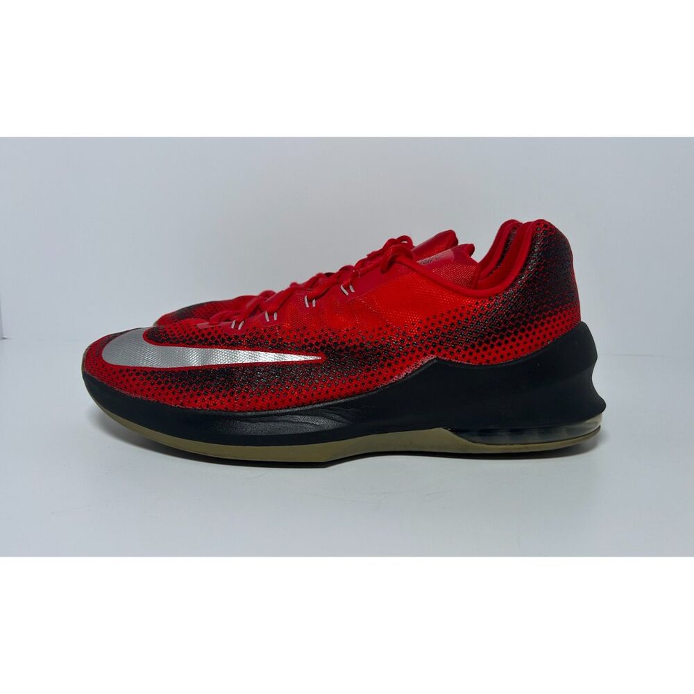 Nike Air Max Infuriate Low Men's Size 14 Basketball Shoes Red Black 852457-600